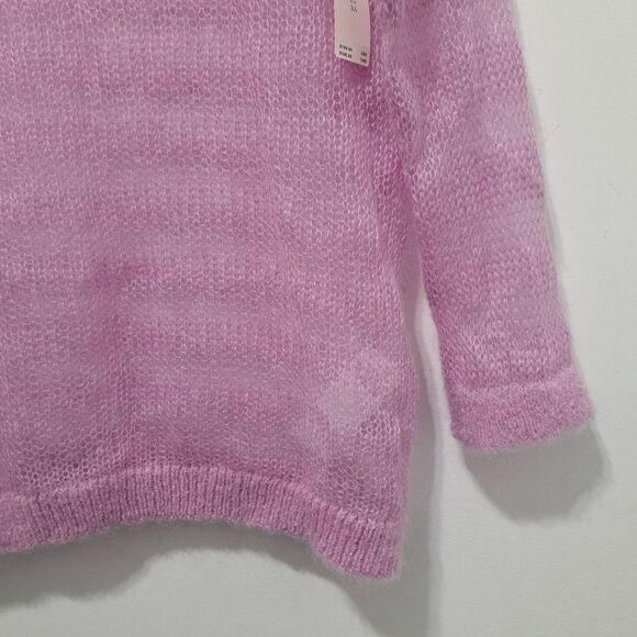 Anthropologie Maeve Wool Blend Sheer Lightweight Pullover Oversized Sweater XS - Picture 15 of 16